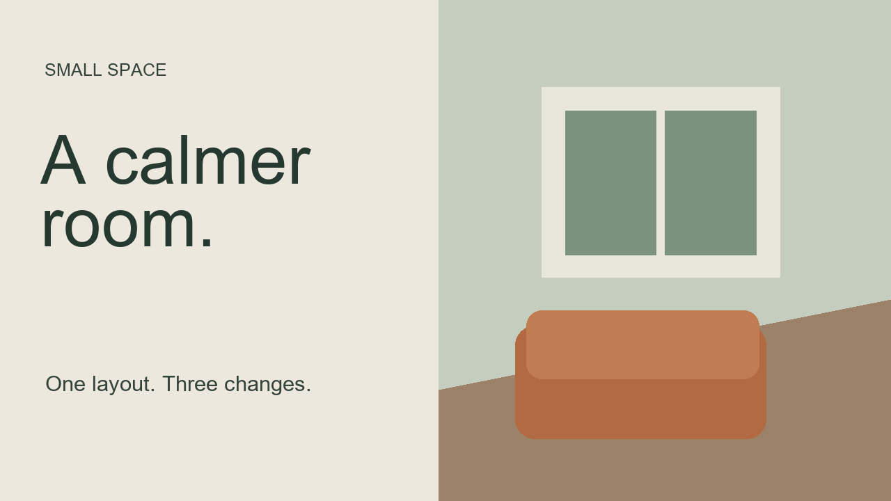 Fictional room-design video thumbnail
